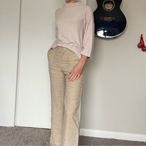Mock neck bell sleeve sweater
